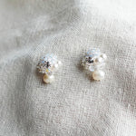 Polaris Phoebe Earrings in Grey Front