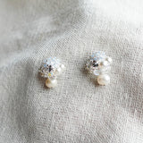Polaris Phoebe Earrings in Grey Front