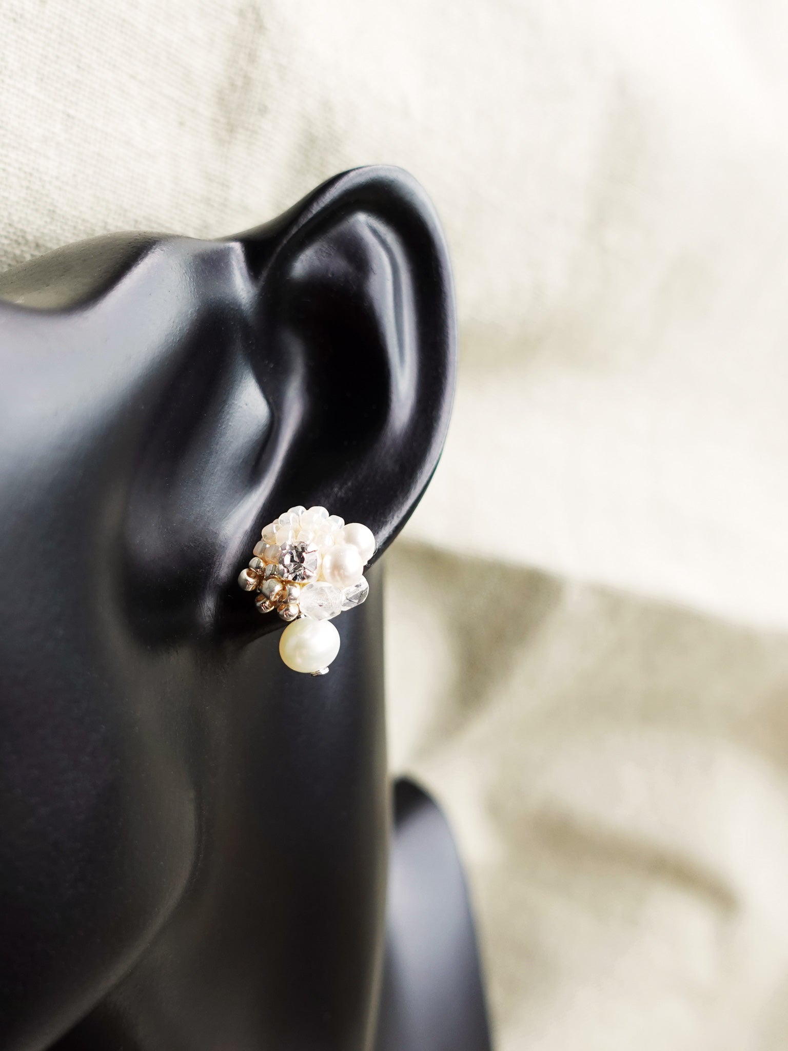 Polaris Phoebe Earrings in Ivory Bust