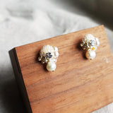 Polaris Phoebe Earrings in Ivory Display Left