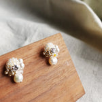 Polaris Phoebe Earrings in Ivory Display Right
