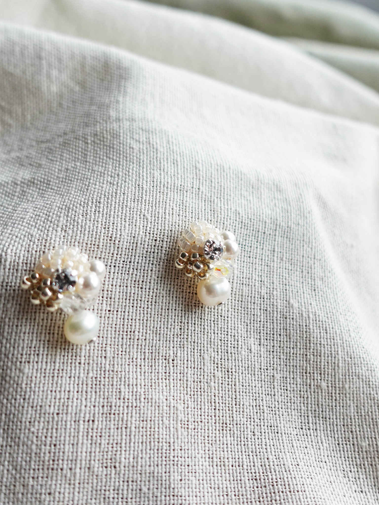 Polaris Phoebe Earrings in Ivory Right