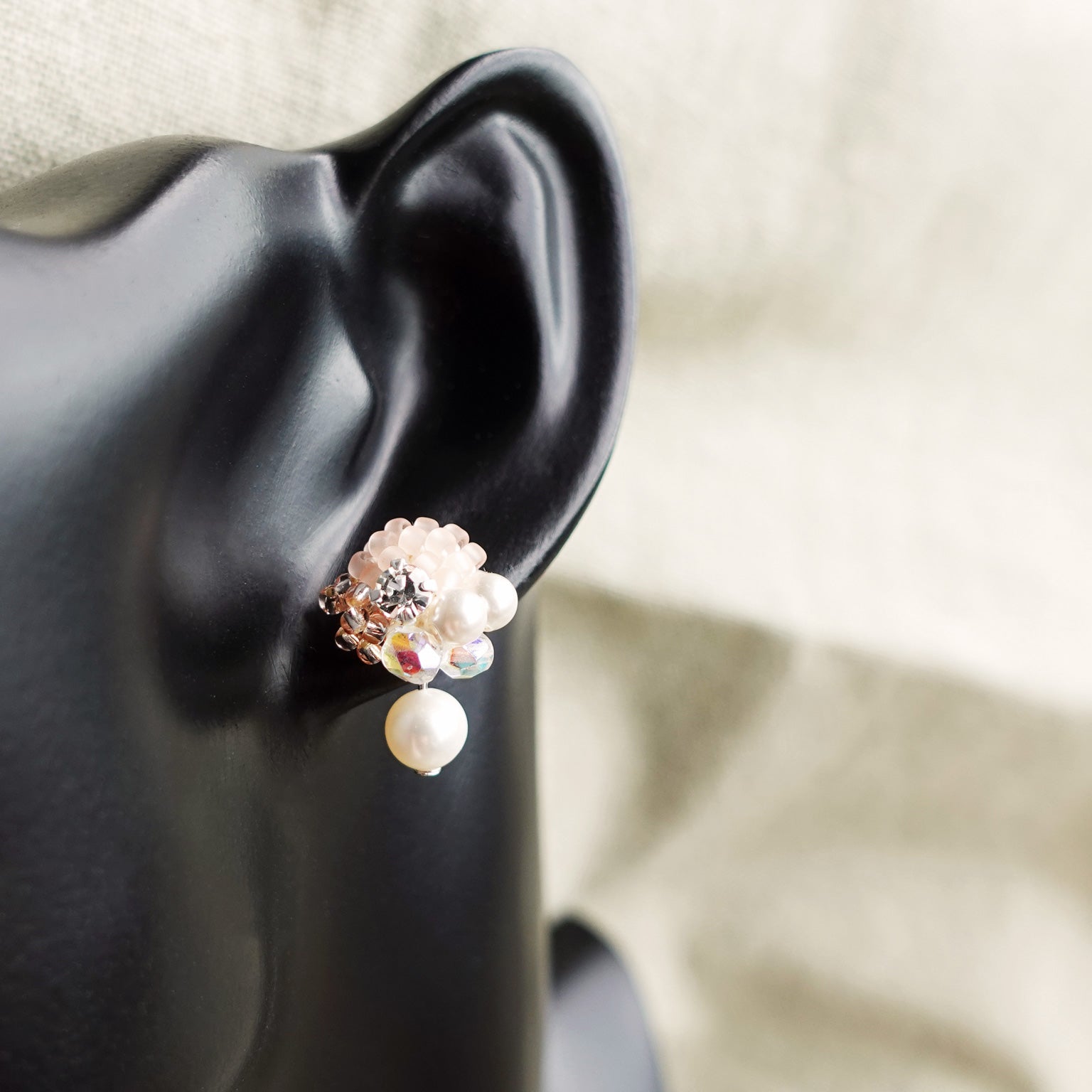 Polaris Phoebe Earrings in Pink Bust