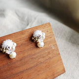 Polaris Phoebe Earrings in White Right Left