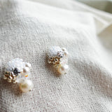 Polaris Phoebe Earrings in White Right Side