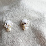 Polaris Phoebe Earrings in White Right