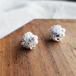 Polaris Stud Earrings in Grey Display Left