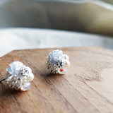 Polaris Stud Earrings in Grey Display Right