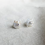 Polaris Stud Earrings in Grey Front