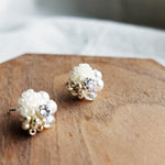 Polaris Stud Earrings in Ivory Display Right 1