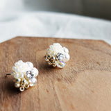 Polaris Stud Earrings in Ivory Display Right 1