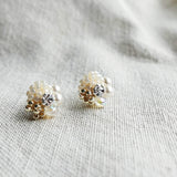 Polaris Stud Earrings in Ivory Right 2
