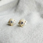 Polaris Stud Earrings in Ivory Right