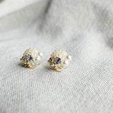 Polaris Stud Earrings in Ivory Right
