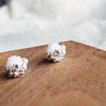 Polaris Stud Earrings in White Right 2