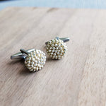 Prelude Delica Cufflink in Gold Display