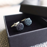 Prelude Delica Cufflink in Hematite Black Box
