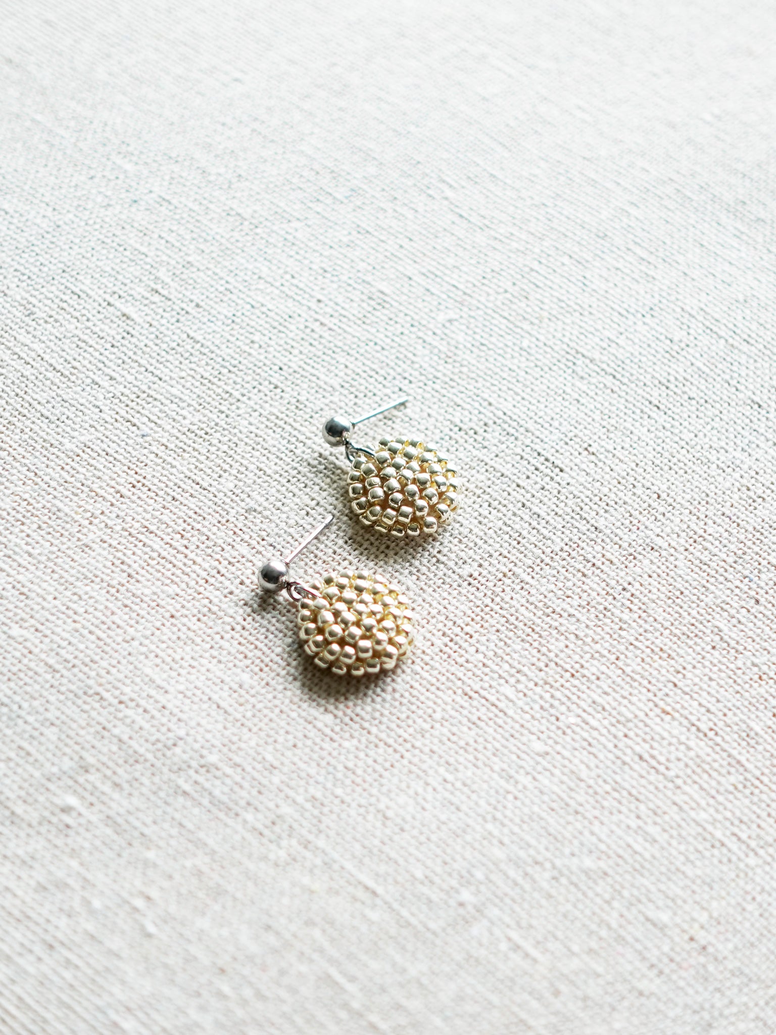 Prelude Delica Drop Earrings in Gold Top