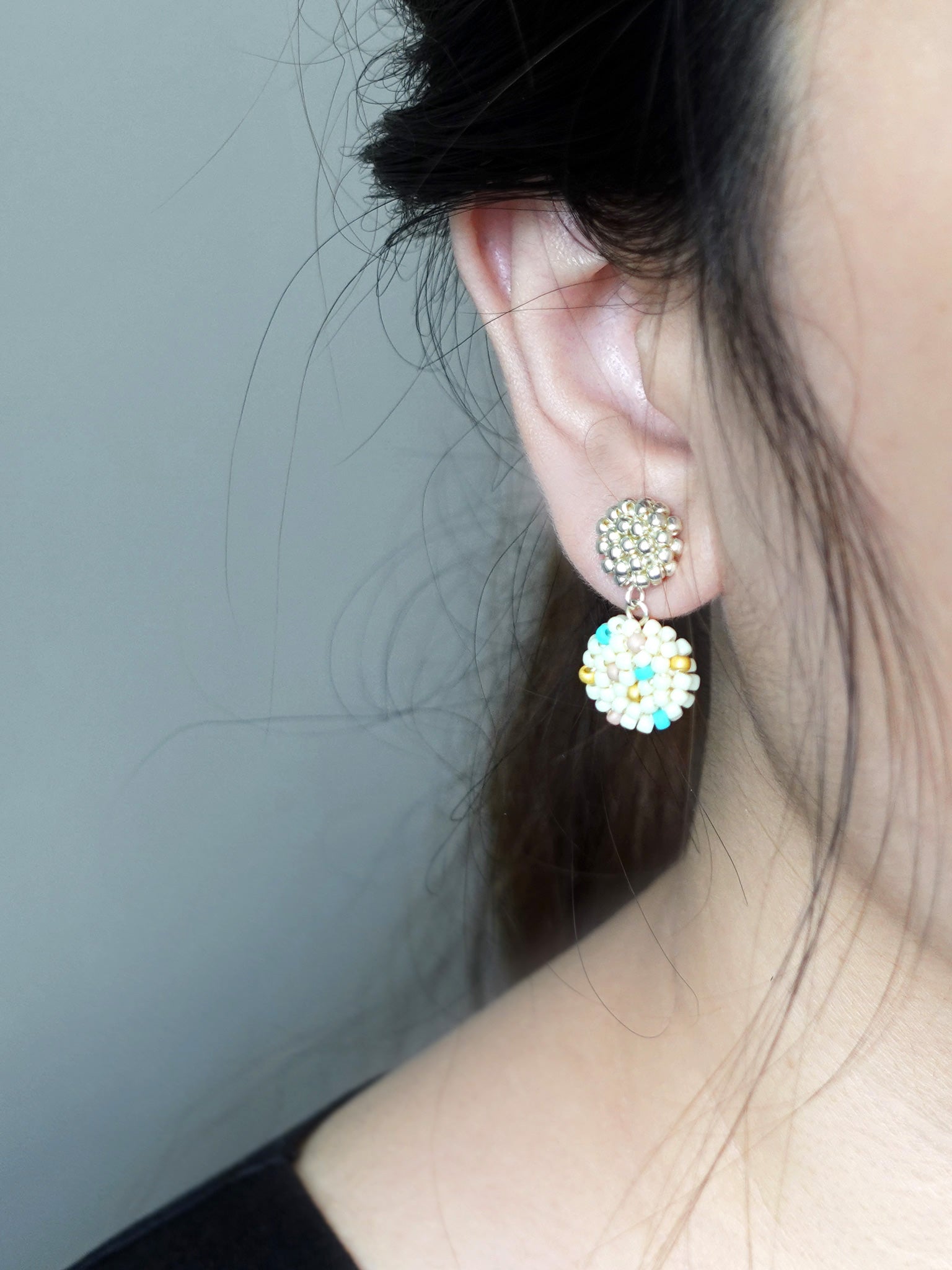 Ramona Drop Earrings Model