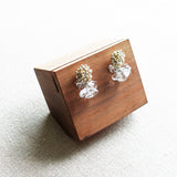 Sereia Quartz Earrings in Gold Display Left