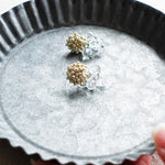 Sereia Quartz Earrings in Gold Tray Hand