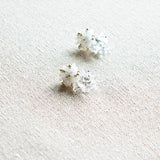 Sereia Quartz Earrings in White Side