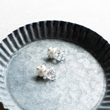 Sereia Quartz Earrings in White Tray Side