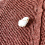 Sheep Brooch Pin Cardigan