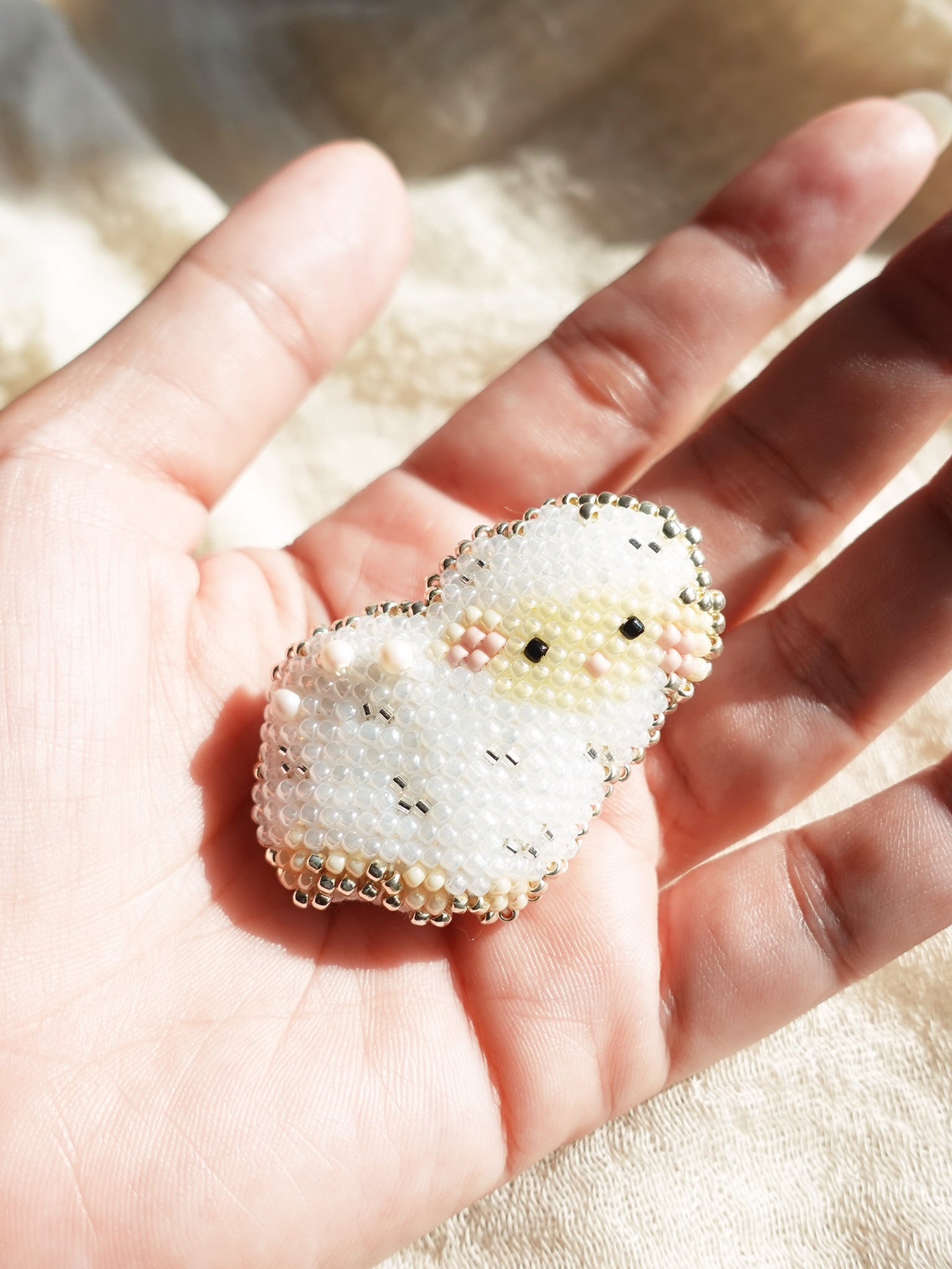 Sheep Brooch Pin Hand