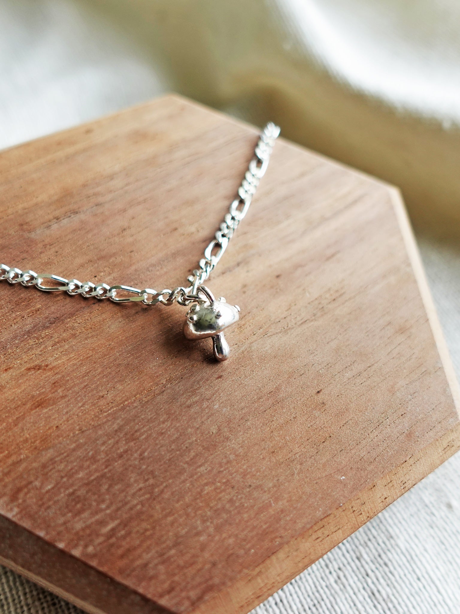 Small Mushroom Bracelet I Display Left