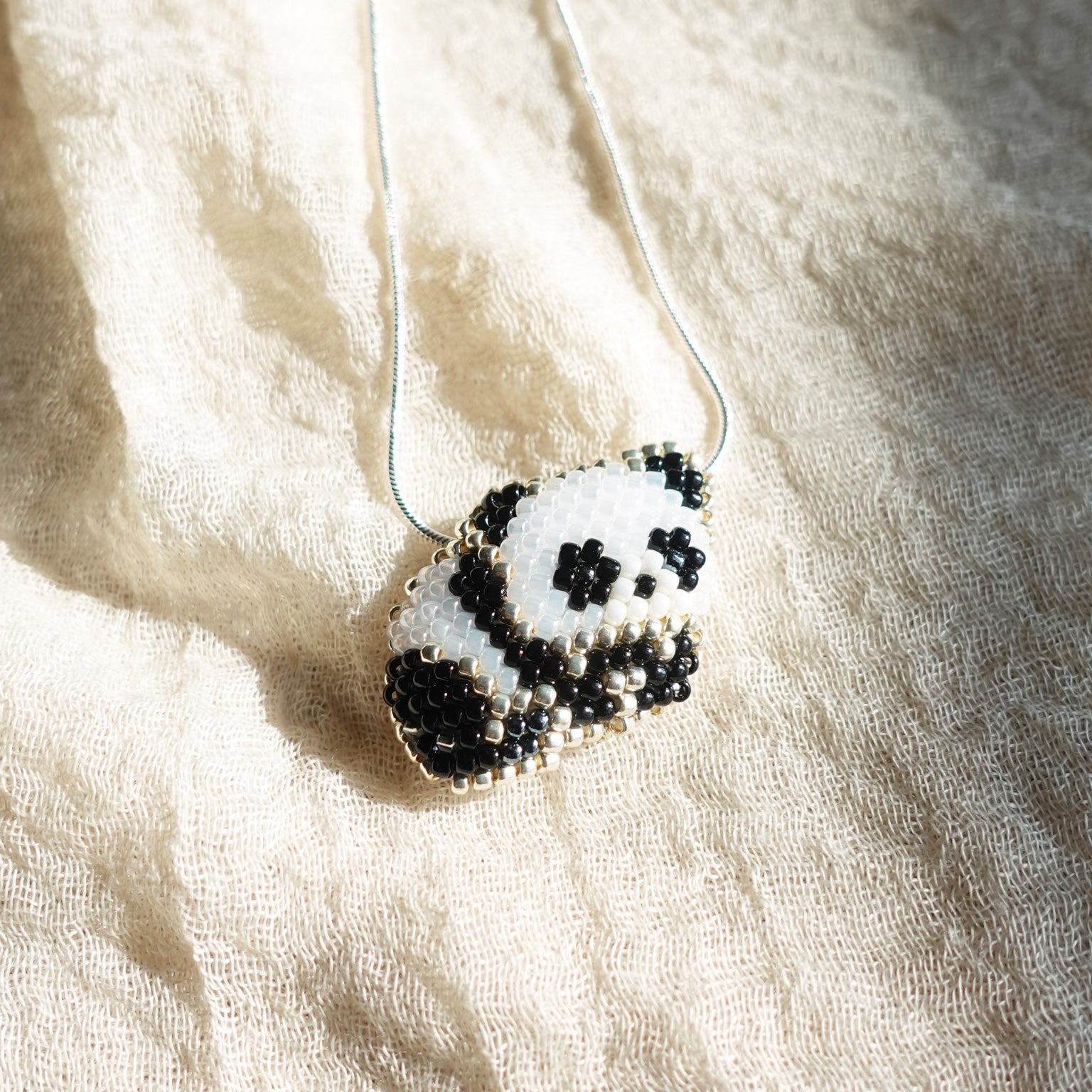 Small Panda Loaf Necklace Left