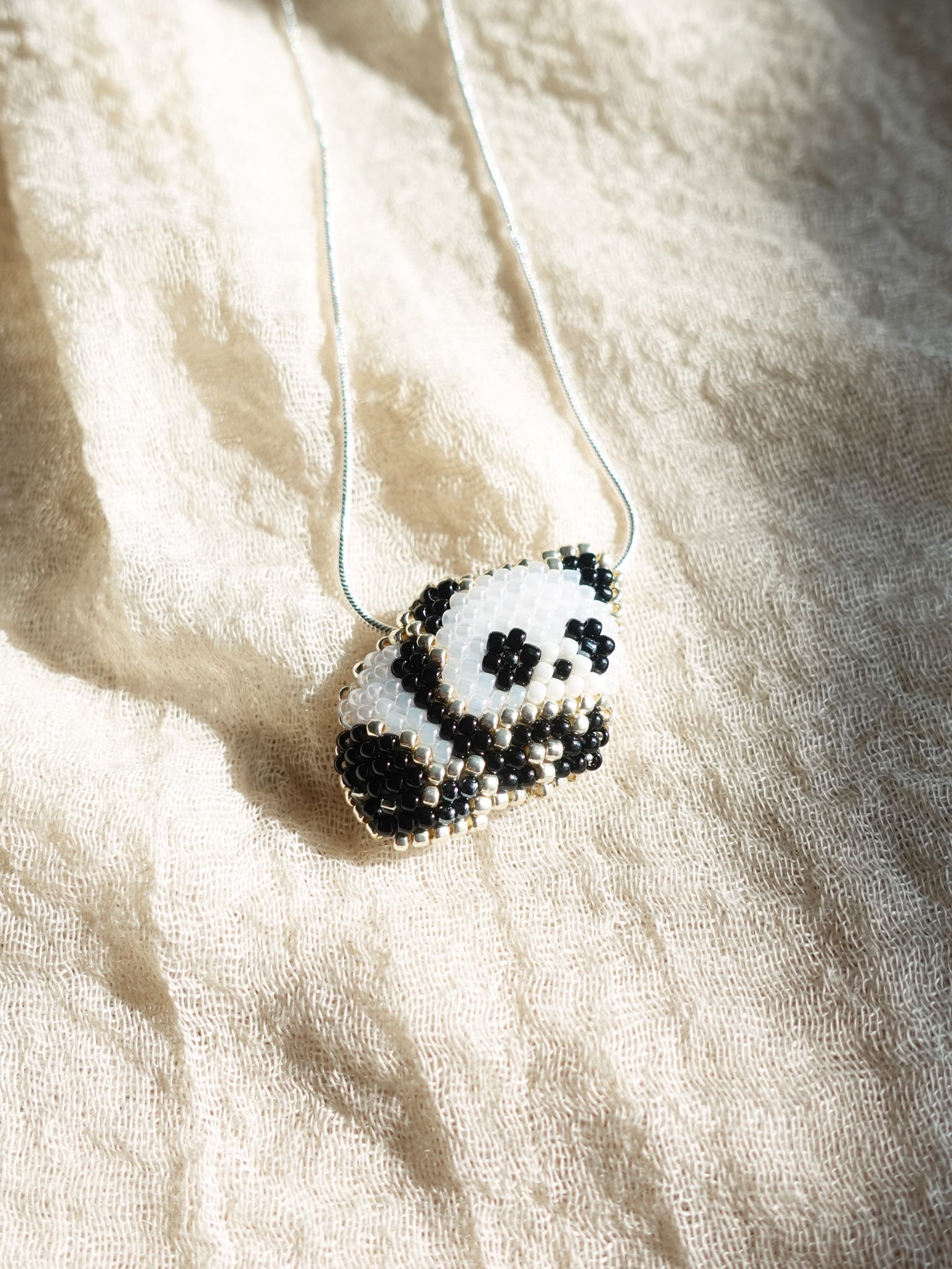 Small Panda Loaf Necklace Left