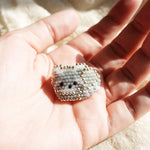Small Raccoon Loaf Brooch Pin Hand