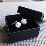 Star Dust Delica Cufflink in White in Box