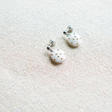 Star Dust Delica Drop Earrings in White Top