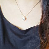 Star Dust Petite Necklace in Cloud White