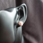 Star Dust Petite Stud Earrings in Mauve Purple Bust
