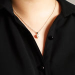 Sweet Pea Star Dust Necklace Model