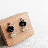 Vera Earrings in Black Display Right