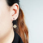 Vera Earrings in Black Model