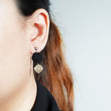 Vera Earrings in Black Model