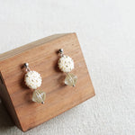 Vera Star Dust Earrings in Ivory Display Side