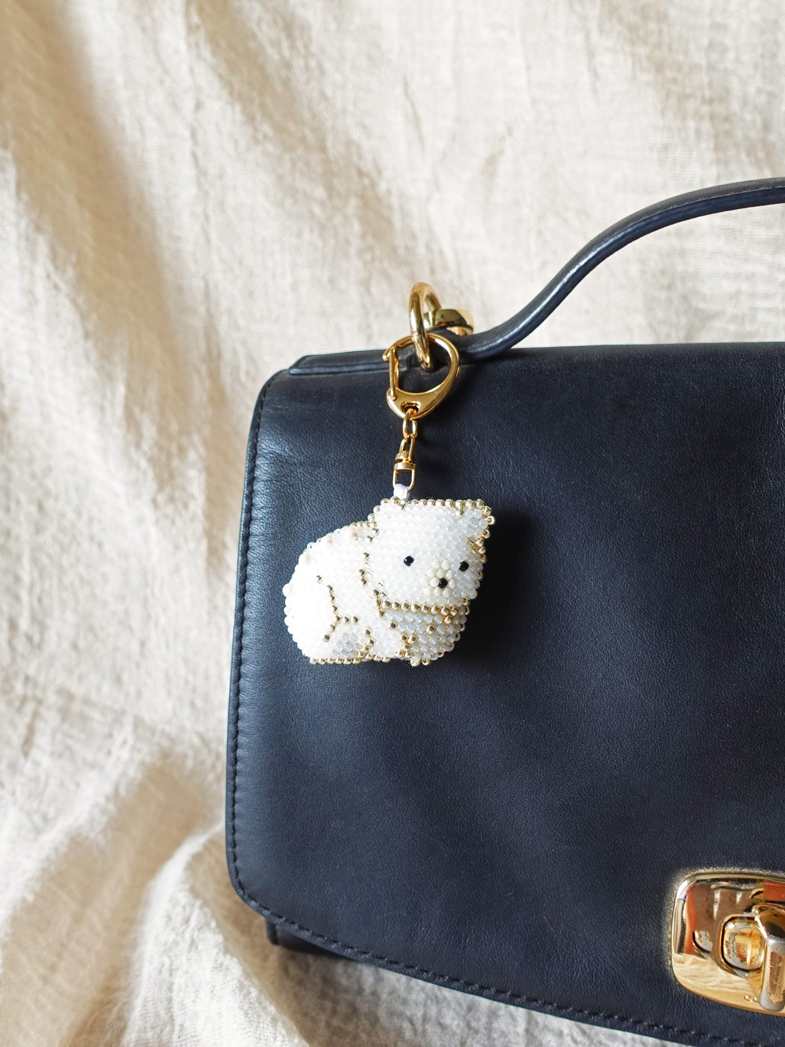 White Bear Loaf Charm Bag Right 2