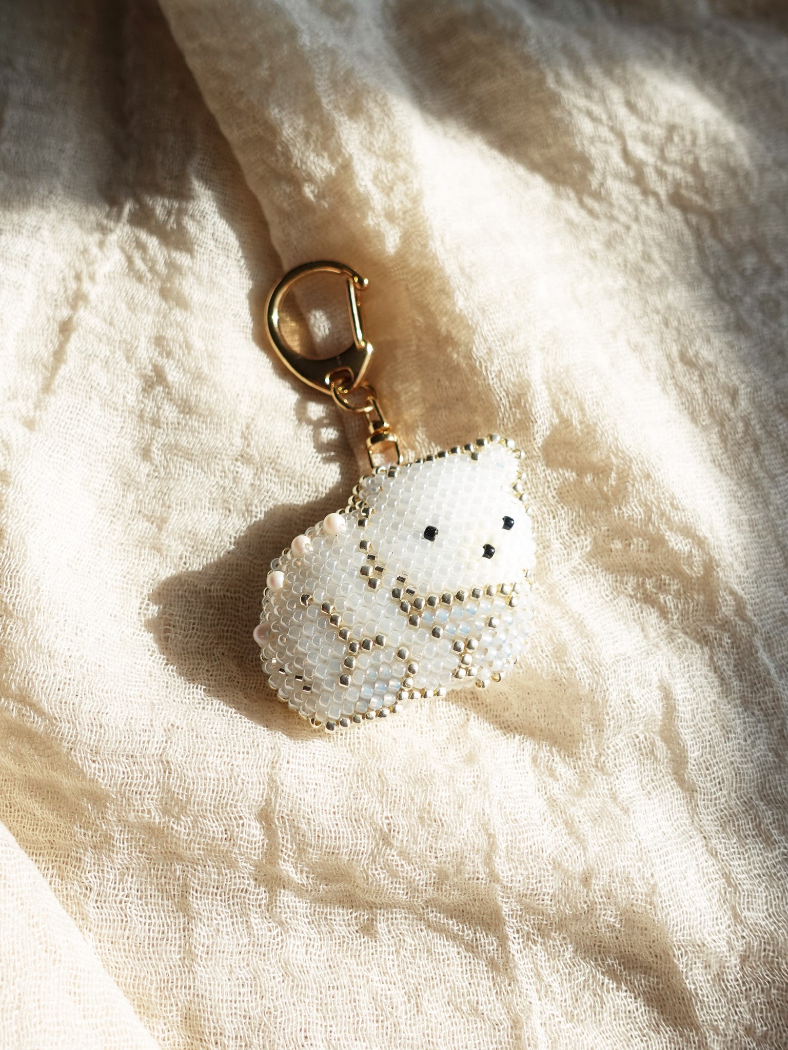 White Bear Loaf Charm Front
