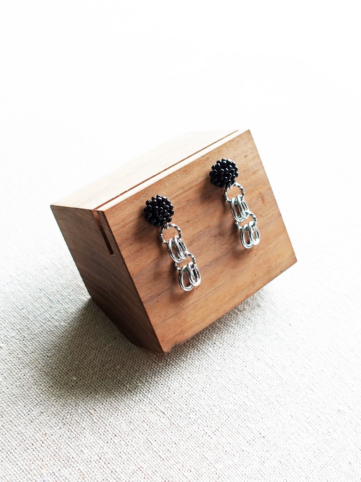 Xanthia Earrings in Black Display