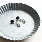 Xanthia Earrings in Black Tray Right