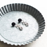 Xanthia Earrings in Black Tray Right