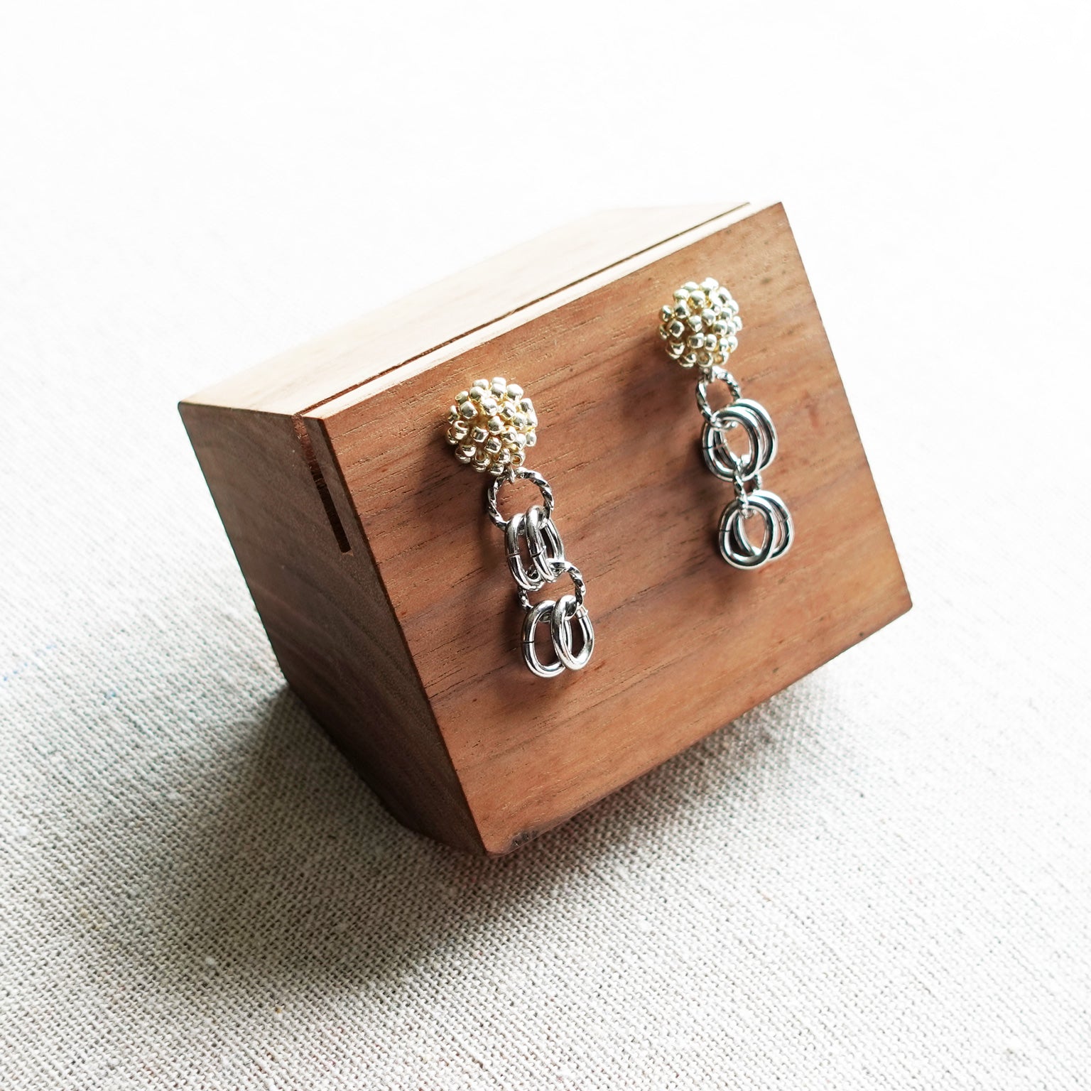 Xanthia Earrings in Gold Display