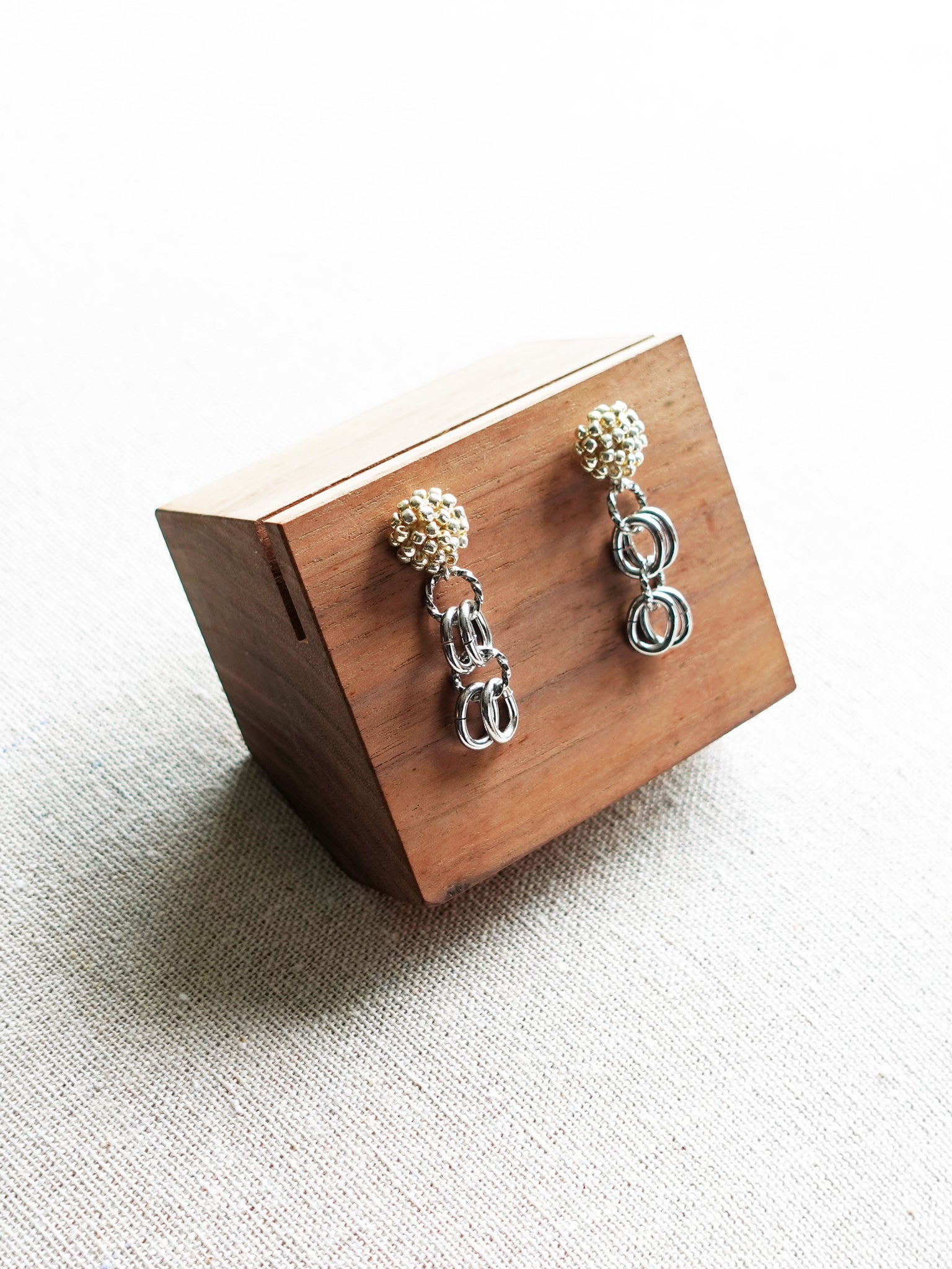 Xanthia Earrings in Gold Display