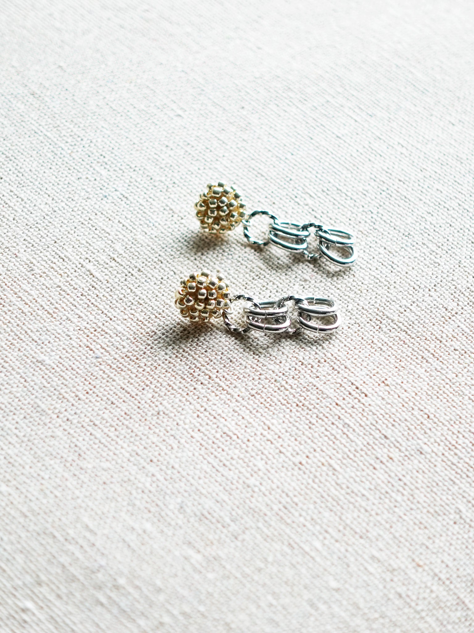 Xanthia Earrings in Gold Side